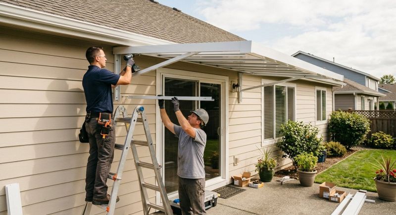 Aluminum Awning Installation in Fayetteville, NC