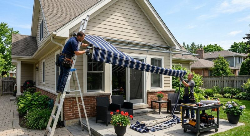 Deck Awning Replacement in Sonoma County, CA