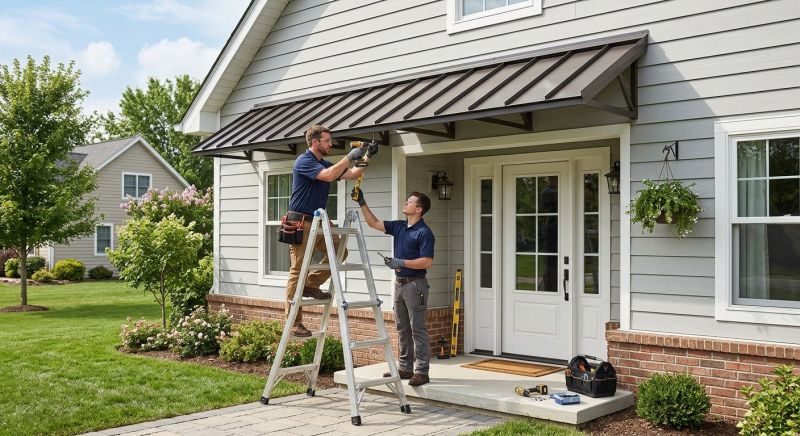 Metal Awning Replacement in Sonoma County, CA
