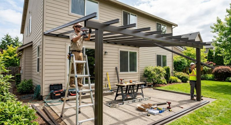 Metal Patio Cover Installation in Sonoma County, CA