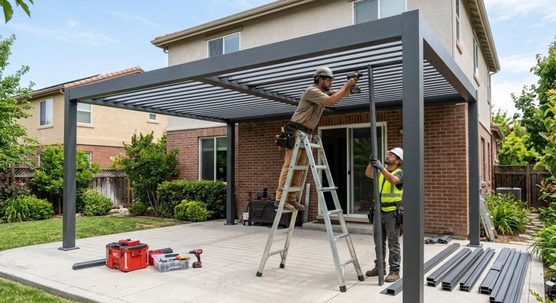 Metal Patio Cover Installation in Napa, CA