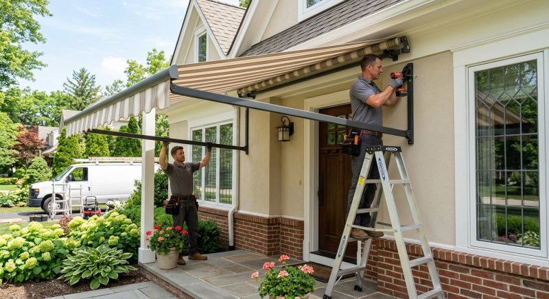 Porch Awning Installation in Marin County, CA