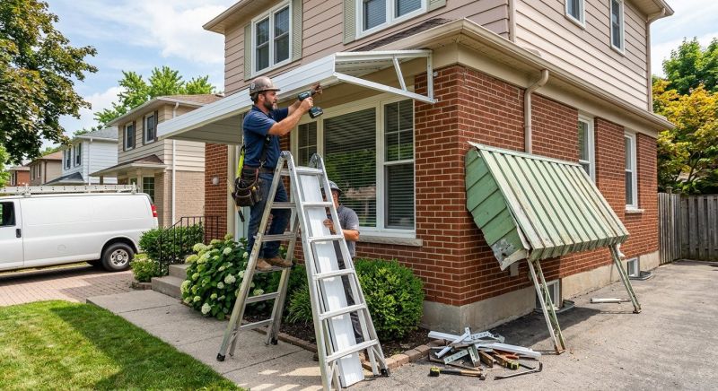 Aluminum Awning Replacement in Marin County, CA