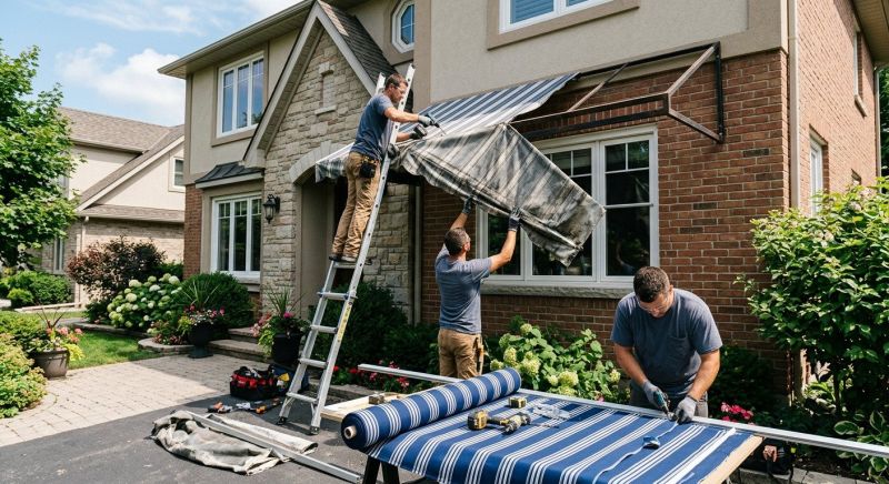 Cloth Awning Replacement in Marin County, CA