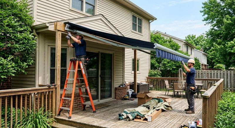 Deck Awning Installation in Santa Rosa, CA