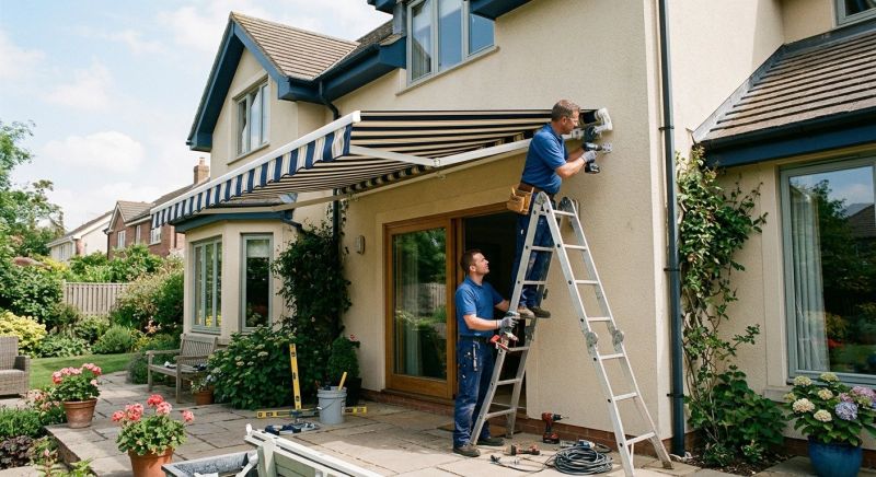 Fabric Awning Installation in Marin County, CA