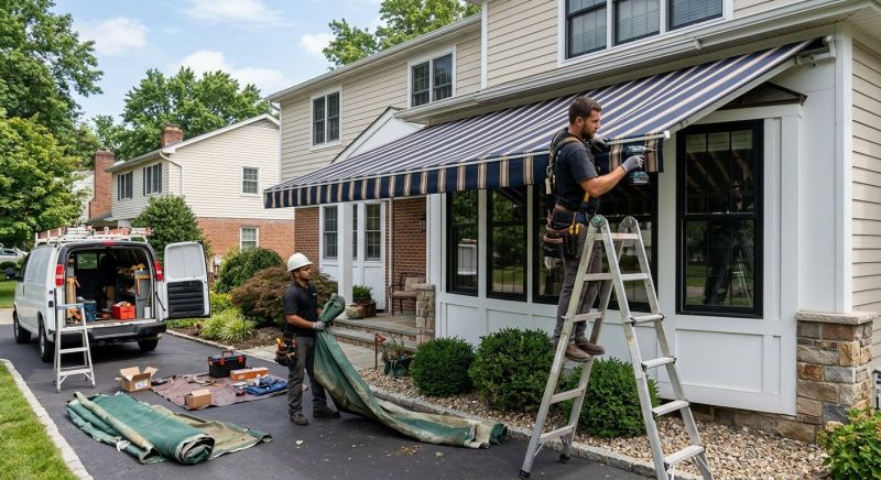 House Awning Installation in Santa Rosa, CA