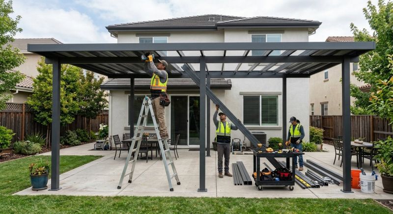 Metal Patio Cover Installation in Santa Rosa, CA