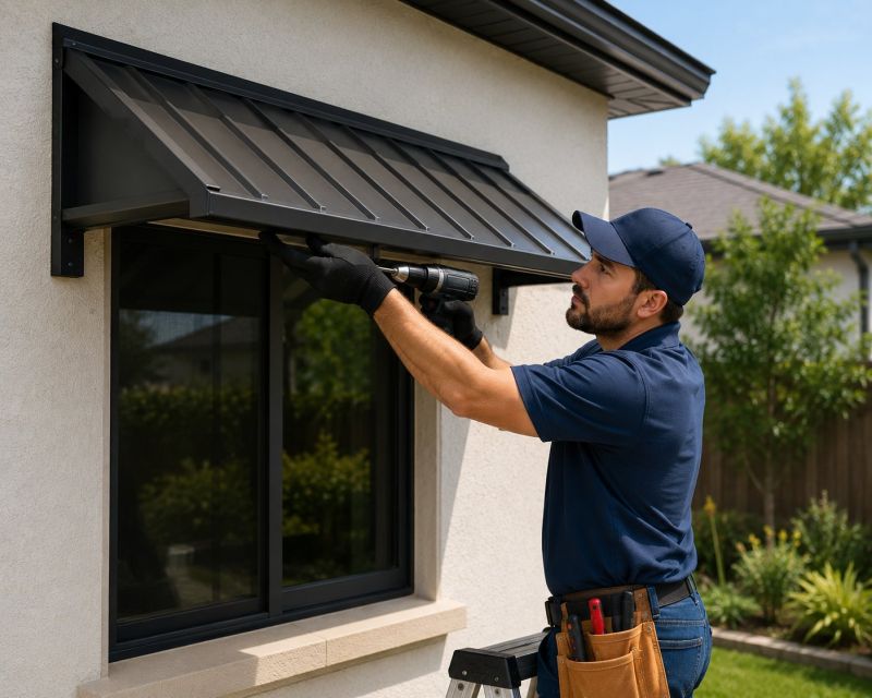 Metal Shade Installation in Marin County, CA