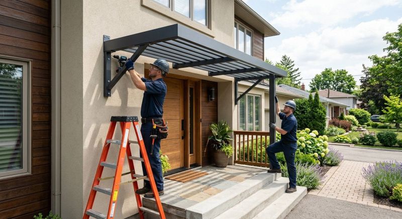 Metal Shade Installation in Santa Rosa, CA