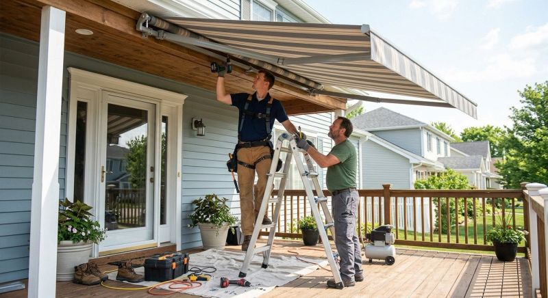 Porch Awning Installation in Napa, CA