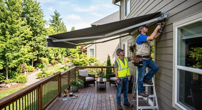 Retractable Awning Installation in Sonoma County, CA