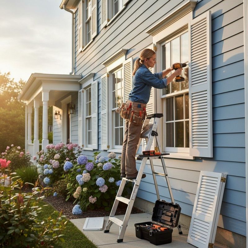 Shutter Reattachment in Littleton, CO